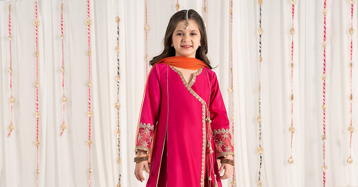 Maria B | 3 Piece Embroidered Cotton Satin Suit | MKS-EF25-41