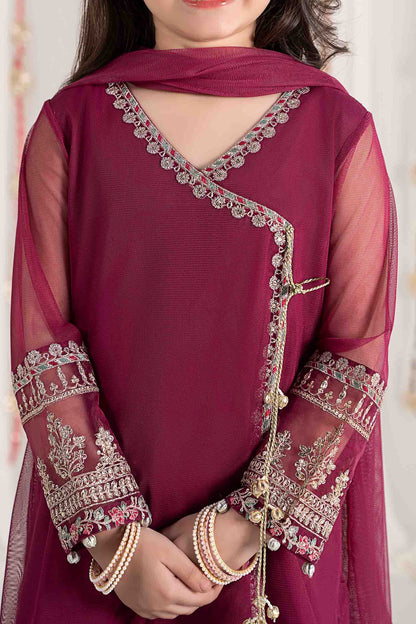 Maria B | 3 Piece Embroidered Polyester Net Suit | MKS-EF25-43 10-Aug Purple