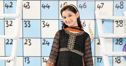 Maria B | 3 Piece Embroidered Cotton Zari Net Suit | MKS-PF24-06