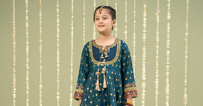 Maria B | 3 Piece Embroidered Jamawar Suit | MKS-W24-22