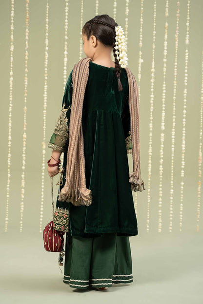 Maria B | 3 Piece Embroidered Velvet Suit | MKS-W24-40