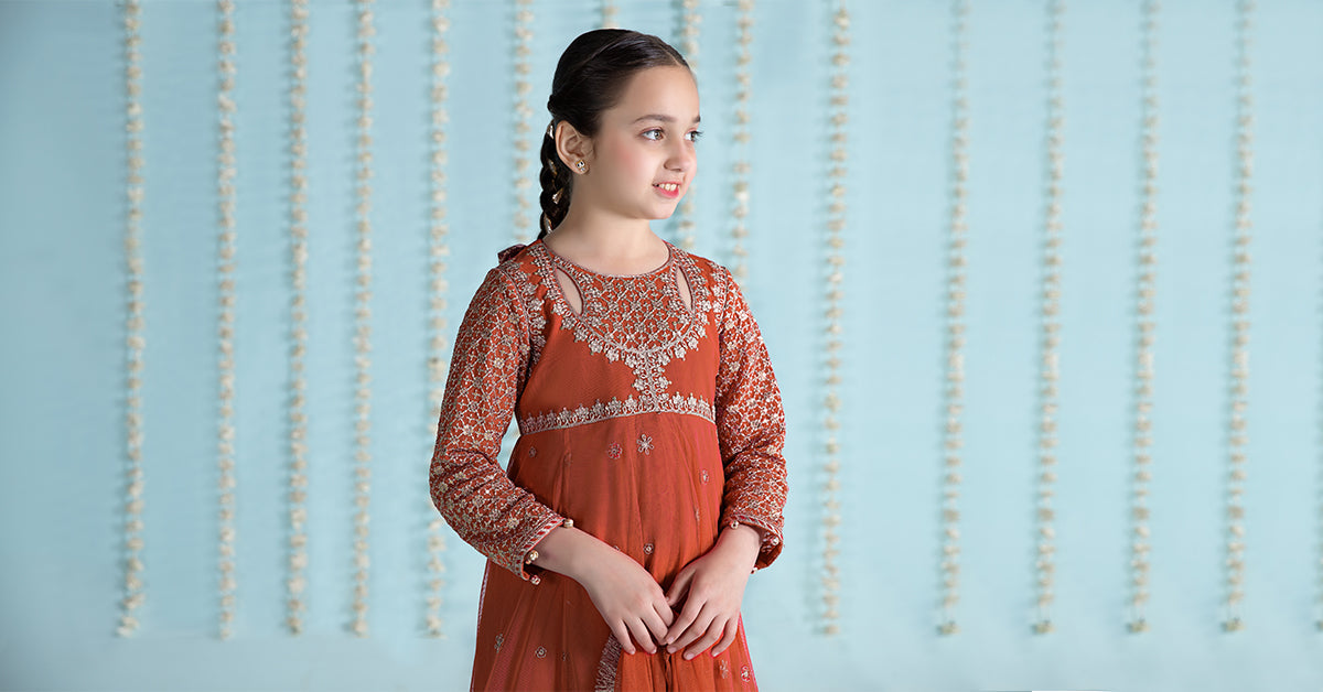 Maria B | 3 Piece Embroidered Net Suit | MKS-EA24-02