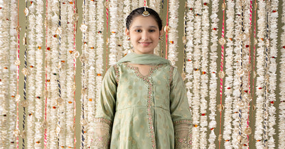 Maria B | 3 Piece Embroidered Cotton Lurex Suit | MKS-EF25-12