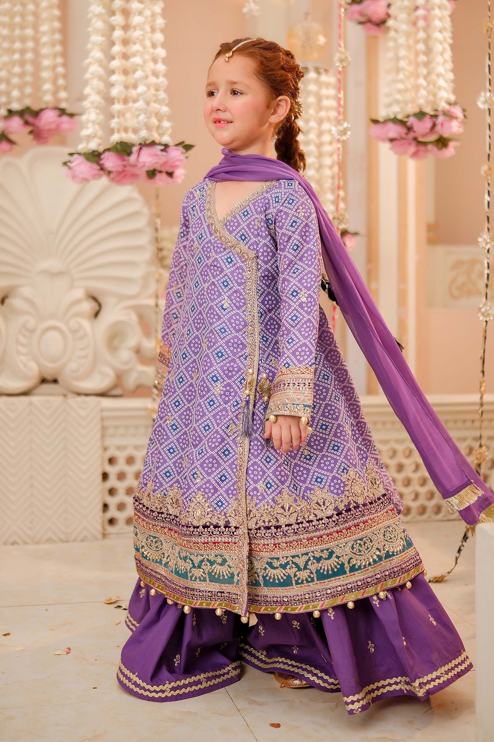 Maria B | 3 Piece Embroidered Raw Silk Suit | MKS-W24-20