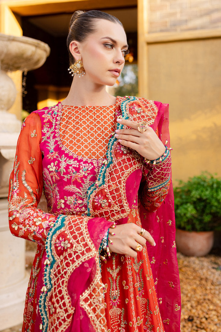 Marjjan | Isabella Formals | MLC-23 L Orange Raw Silk