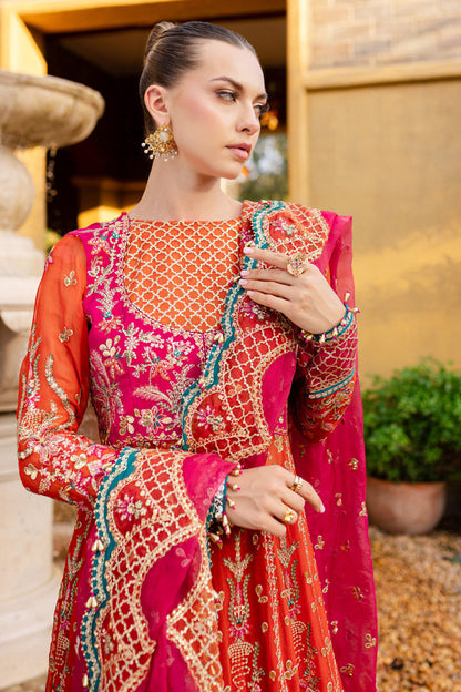 Marjjan | Isabella Formals | MLC-23 L Orange Raw Silk