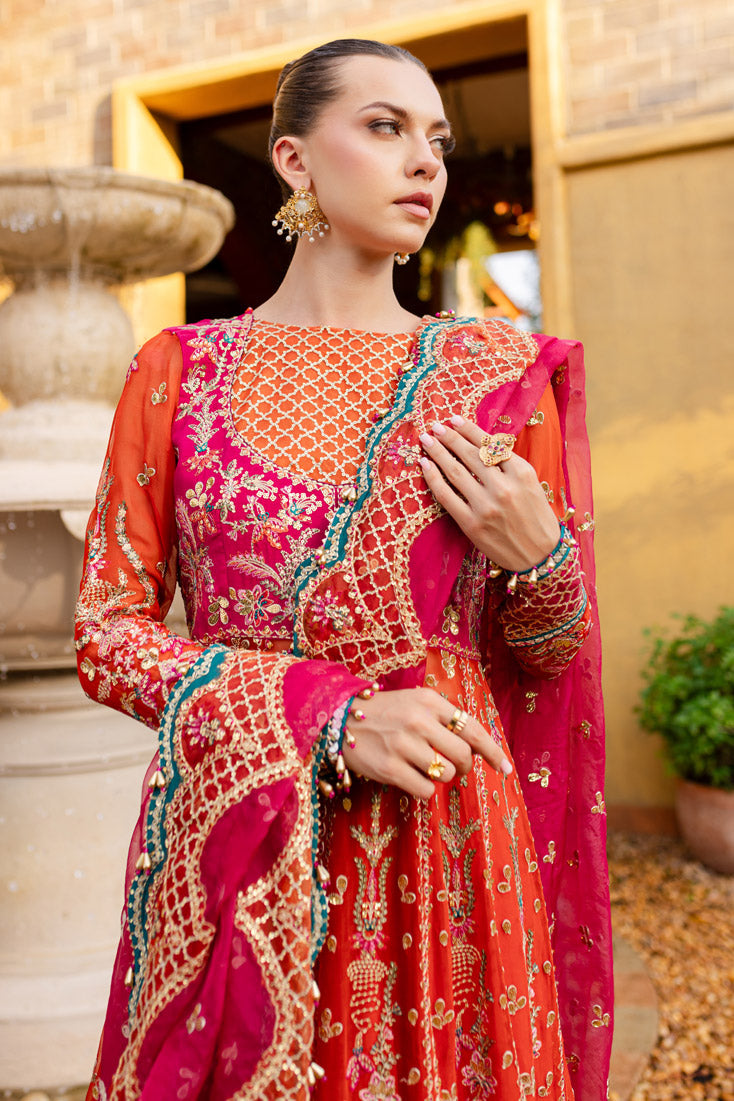 Marjjan | Isabella Formals | MLC-23 M Orange Raw Silk
