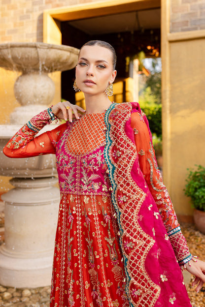 Marjjan | Isabella Formals | MLC-23 Custom Size Orange Raw Silk
