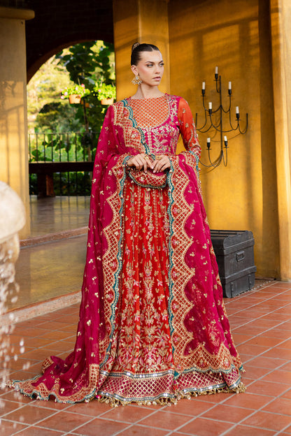 Marjjan | Isabella Formals | MLC-23 XS Orange Raw Silk