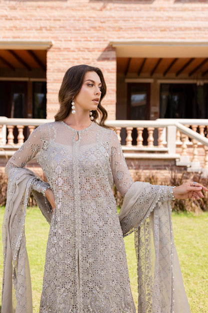 Marjjan | Isabella Formals | MLC-25 L Pale Brown Crinkle Chiffon