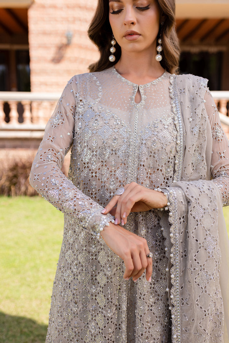 Marjjan | Isabella Formals | MLC-25 Custom Size Pale Brown Crinkle Chiffon