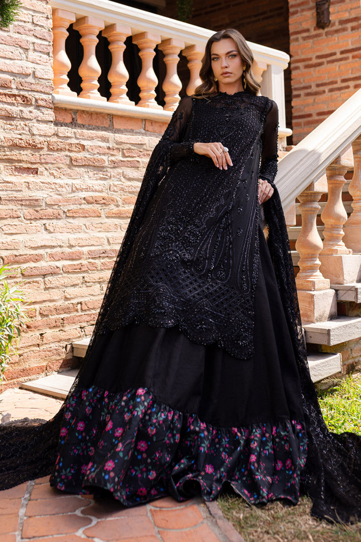 Marjjan | Isabella Formals | MLC-27 Custom Size Black Crinkle Chiffon