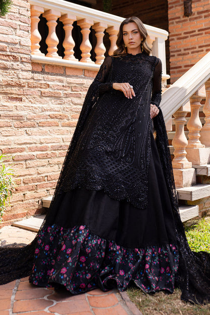 Marjjan | Isabella Formals | MLC-27 Custom Size Black Crinkle Chiffon