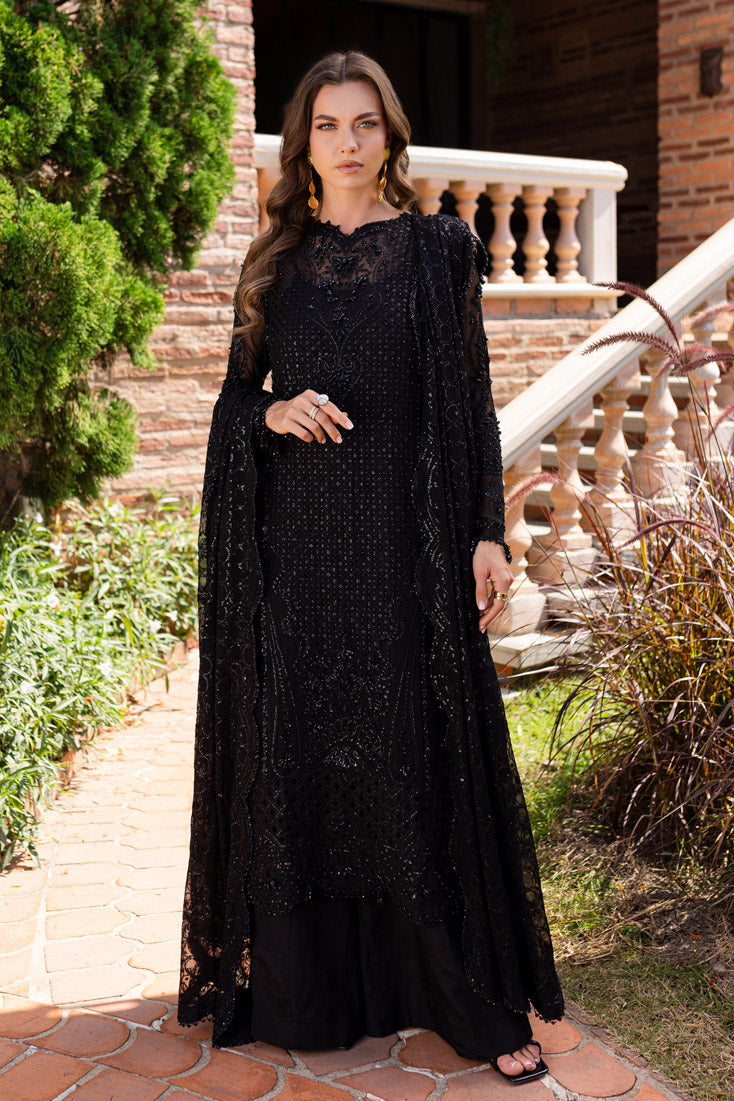 Marjjan | Isabella Formals | MLC-27 XS Black Crinkle Chiffon