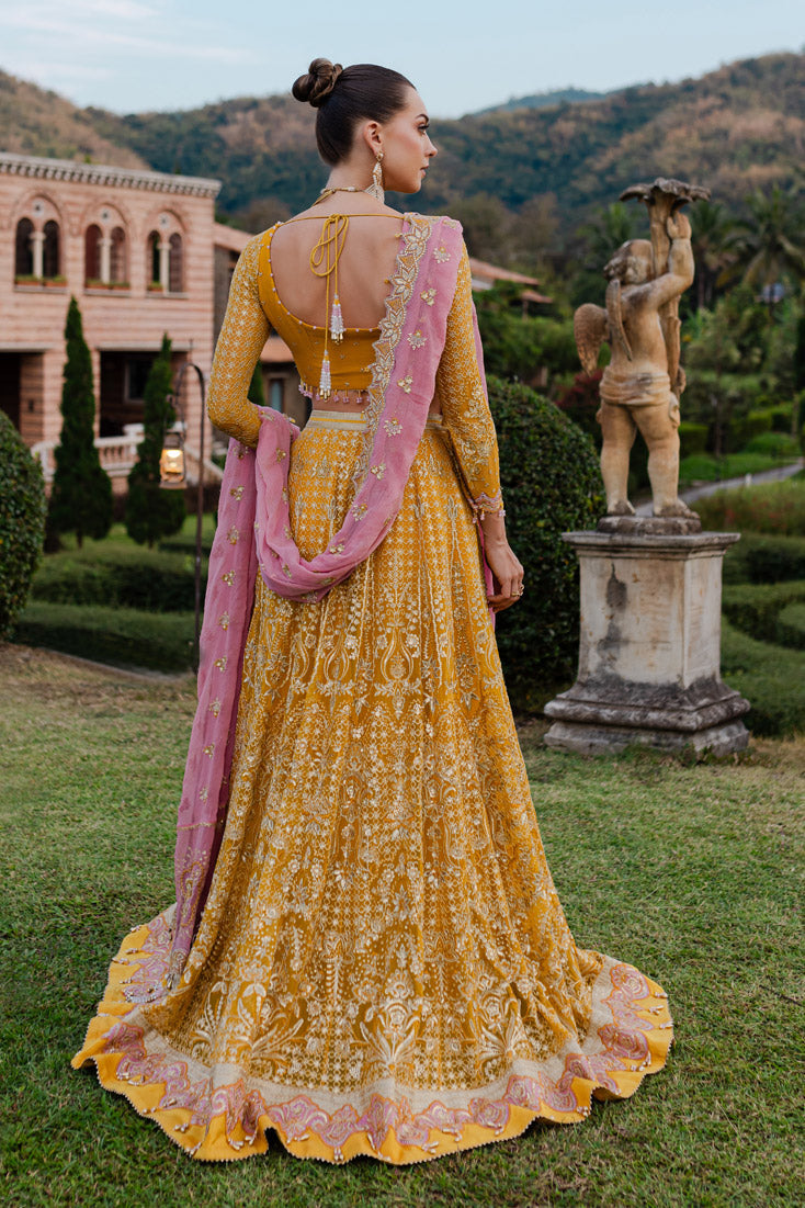 Marjjan | Isabella Formals | MLC-28 S Yellow Crinkle Chiffon