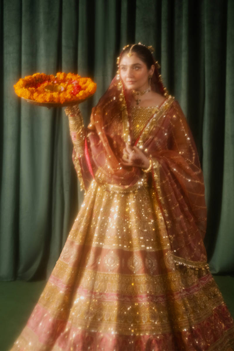 MNR | Zarlish Festive Formals | Meher XL Mustard Yellow Indian Silk