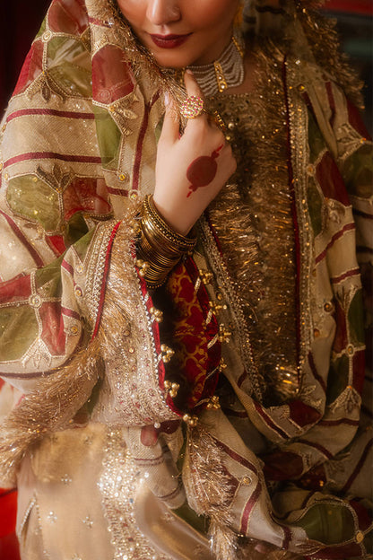 MNR | Zarlish Festive Formals | Khushi XL Gold Tissue