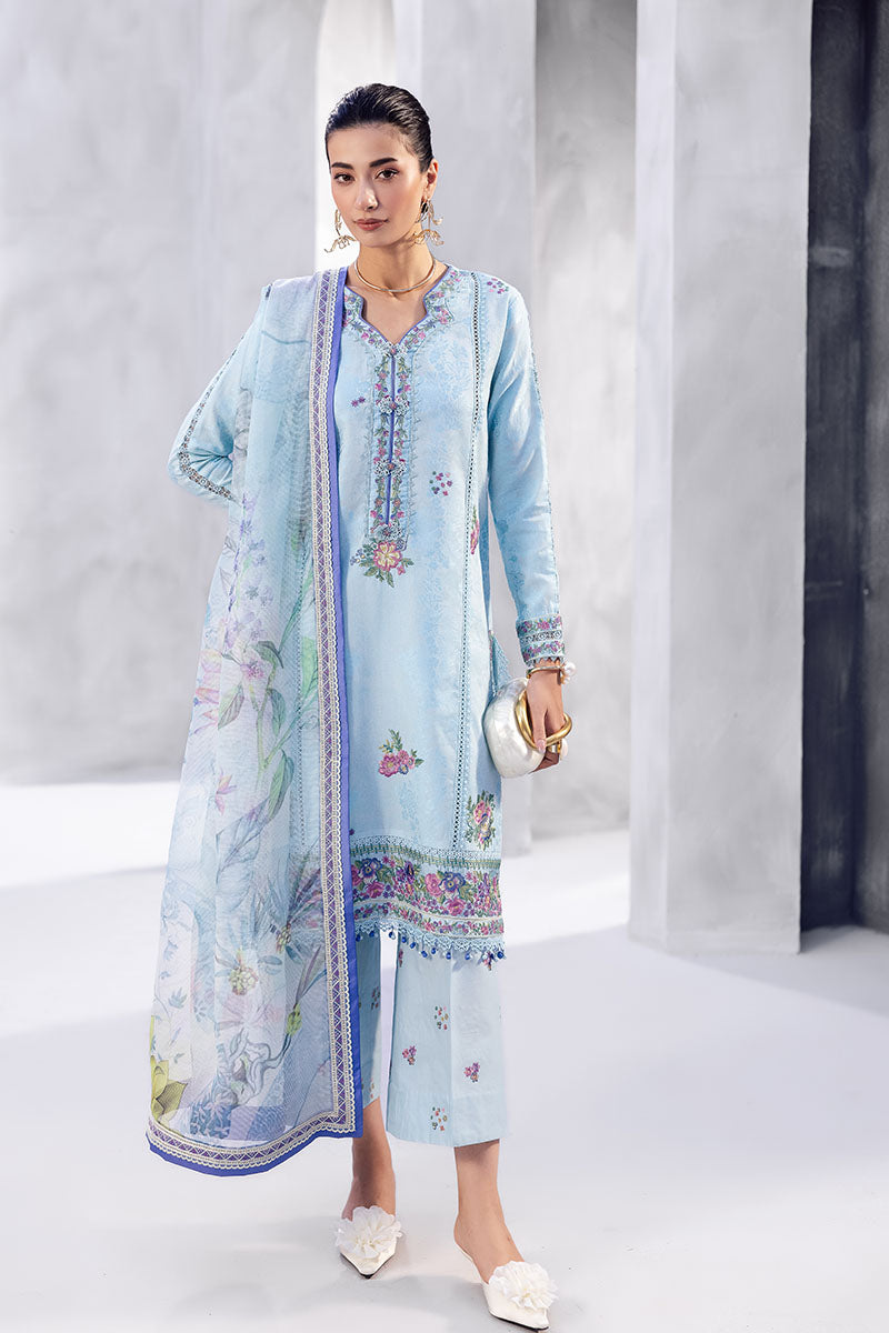 Mushq | La Toscana Casual Pret 25 | Elara XS Ice Blue Lawn