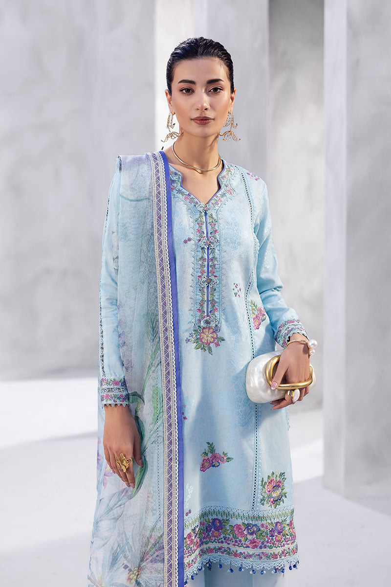 Mushq | La Toscana Casual Pret 25 | Elara XL Ice Blue Lawn