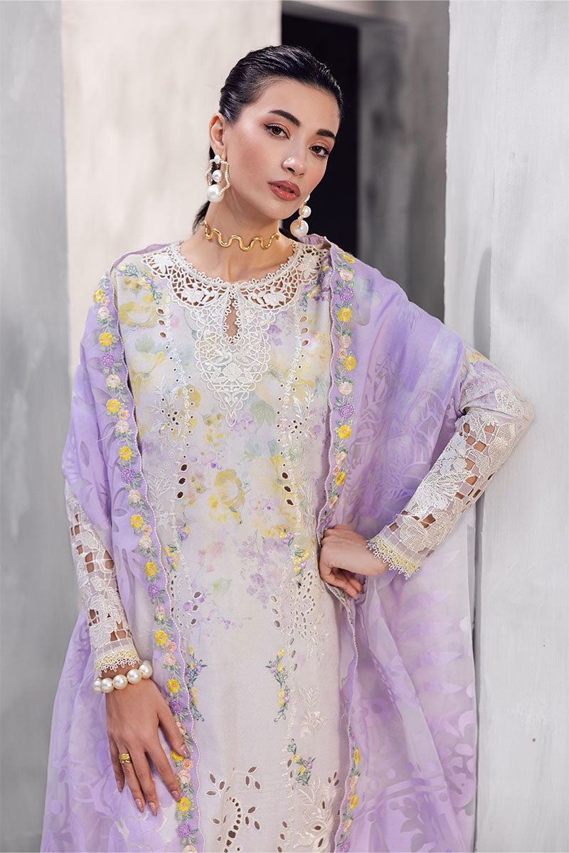Mushq | La Toscana Casual Pret 25 | Ayreen L Soft Lilac Lawn