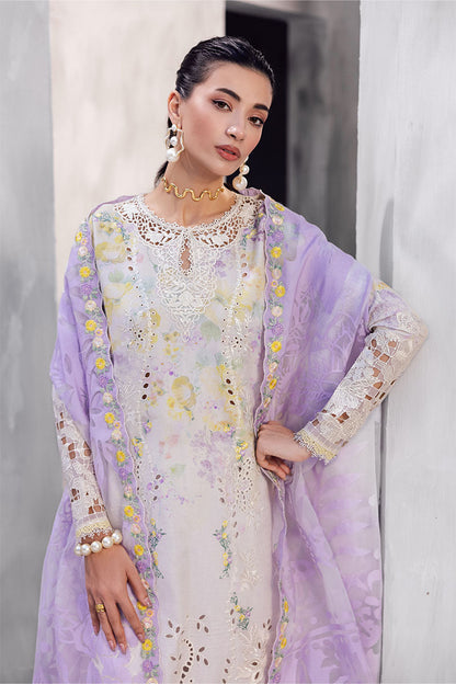 Mushq | La Toscana Casual Pret 25 | Ayreen L Soft Lilac Lawn