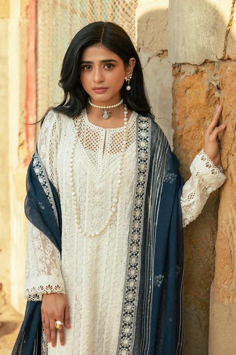 Mushq | Saugaat City of Lights | Roshni L White Cotton Net