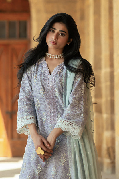 Mushq | Saugaat City of Lights | Mahpara M Light Lavender Cotton Net
