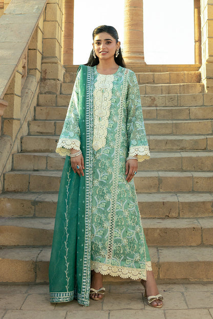 Mushq | Saugaat City of Lights | Irsa XS Teal Gray Cotton Net