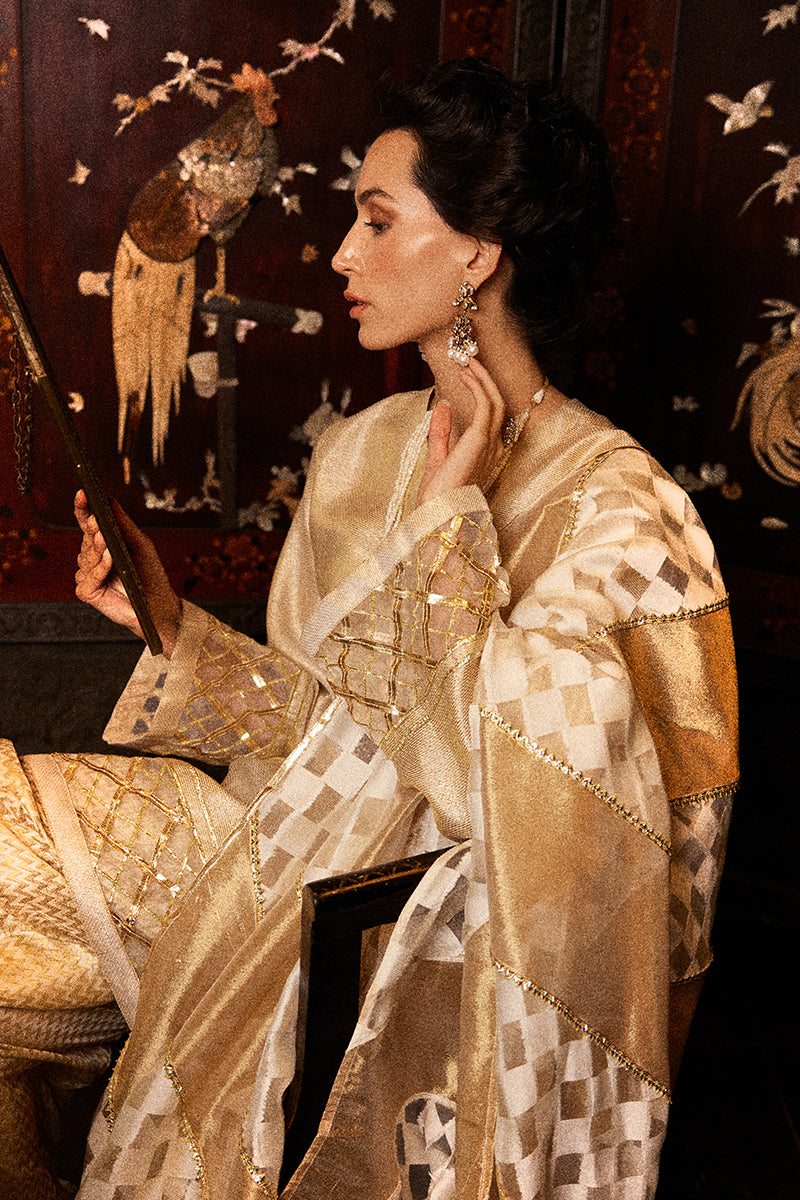 Mushq | Chandni Gota Love It | Basanti - Pakistani Designer Dress - by Mushq | Type: Ladies Clothes - 100% Original at Saira Sultan