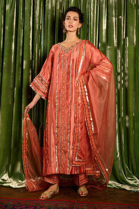 Mushq | Chandni Gota Love It | Rajputani Rani - Pakistani Designer Dress - by Mushq | Type: Ladies Clothes - 100% Original at Saira Sultan