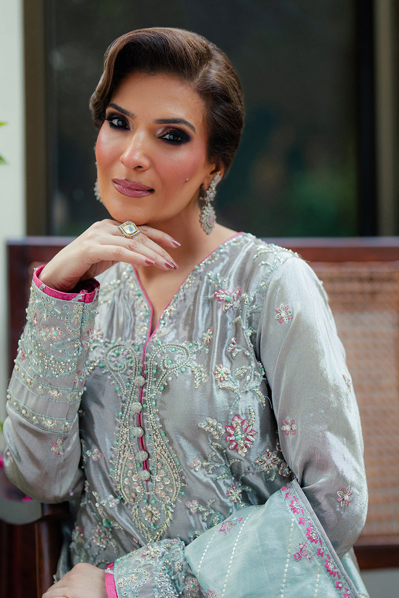Mushq | Sunehri Resham Edit | RESHAM M Silver Satin Zari