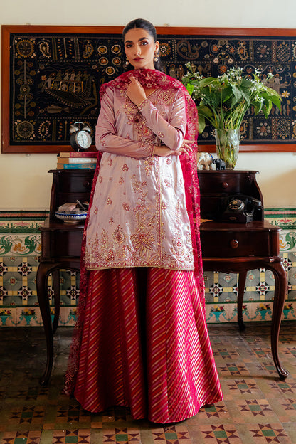 Mushq | Sunehri Resham Edit | MAHEEN XS White Satin Zari