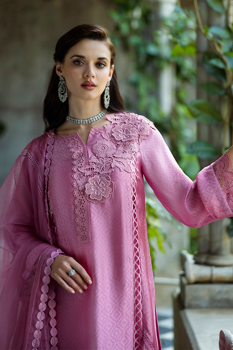 Mushq | Euphoria Eid Pret | Nate Custom Size Soft Pink Jacquard