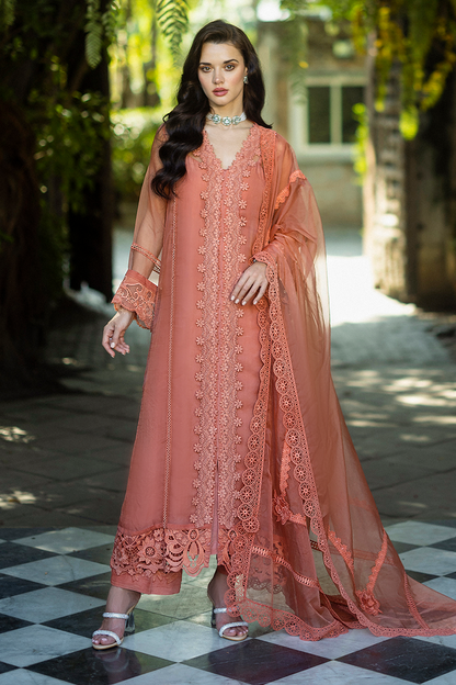 Mushq | Euphoria Eid Pret | Candace XS Coral Organza