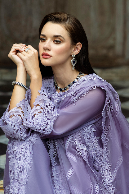 Mushq | Euphoria Eid Pret | Marienne L Lavender Pure Spench Silk
