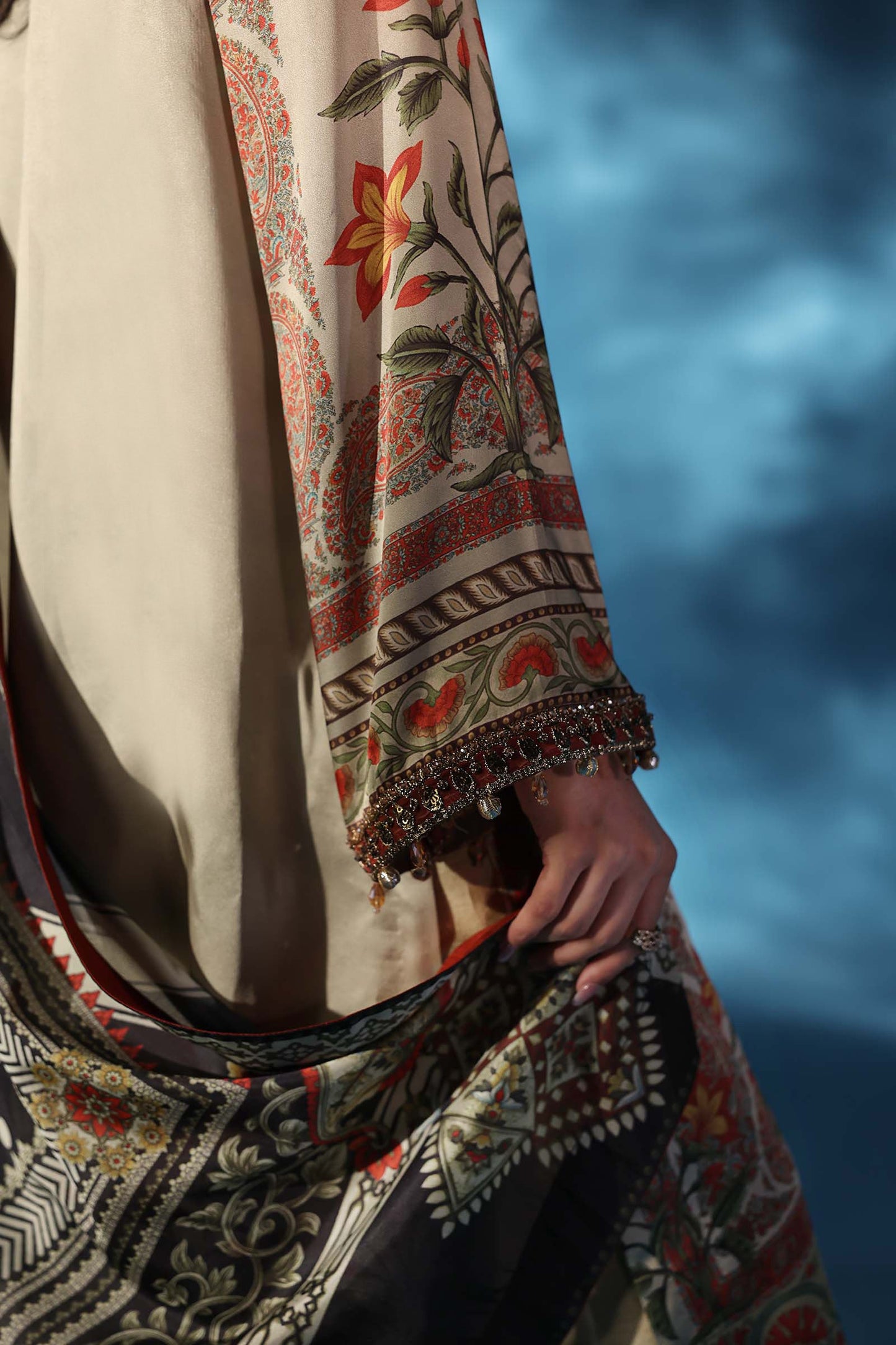 Maria B | Pre fall Dresses |  MPS-W25-05 S - Pakistani Designer Dress - by Maria B - Type : Ladies Clothes - 100% Original at Saira Sultan