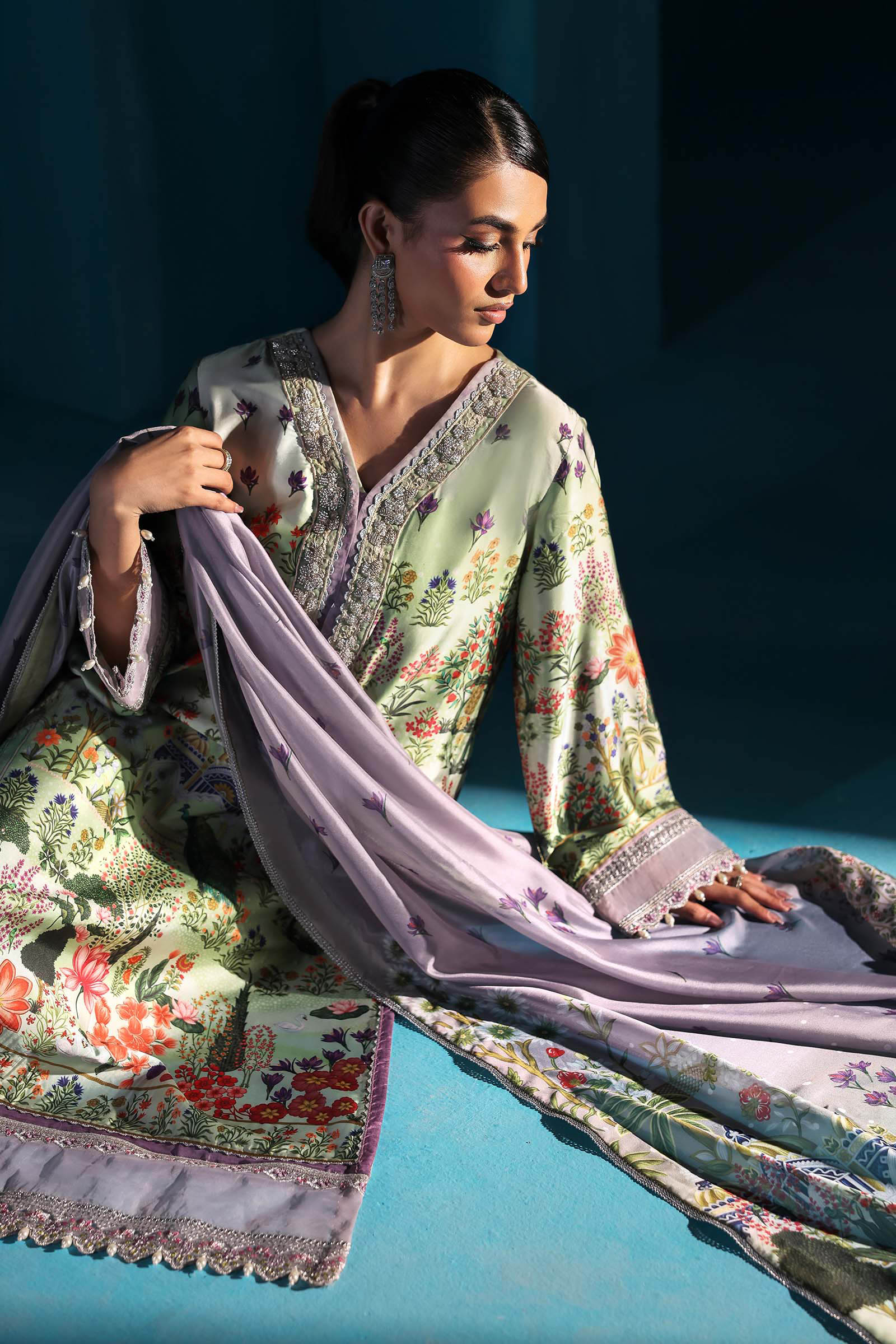 Maria B | Pre fall Dresses |  MPS-W25-06 G - Pakistani Designer Dress - by Maria B - Type : Ladies Clothes - 100% Original at Saira Sultan