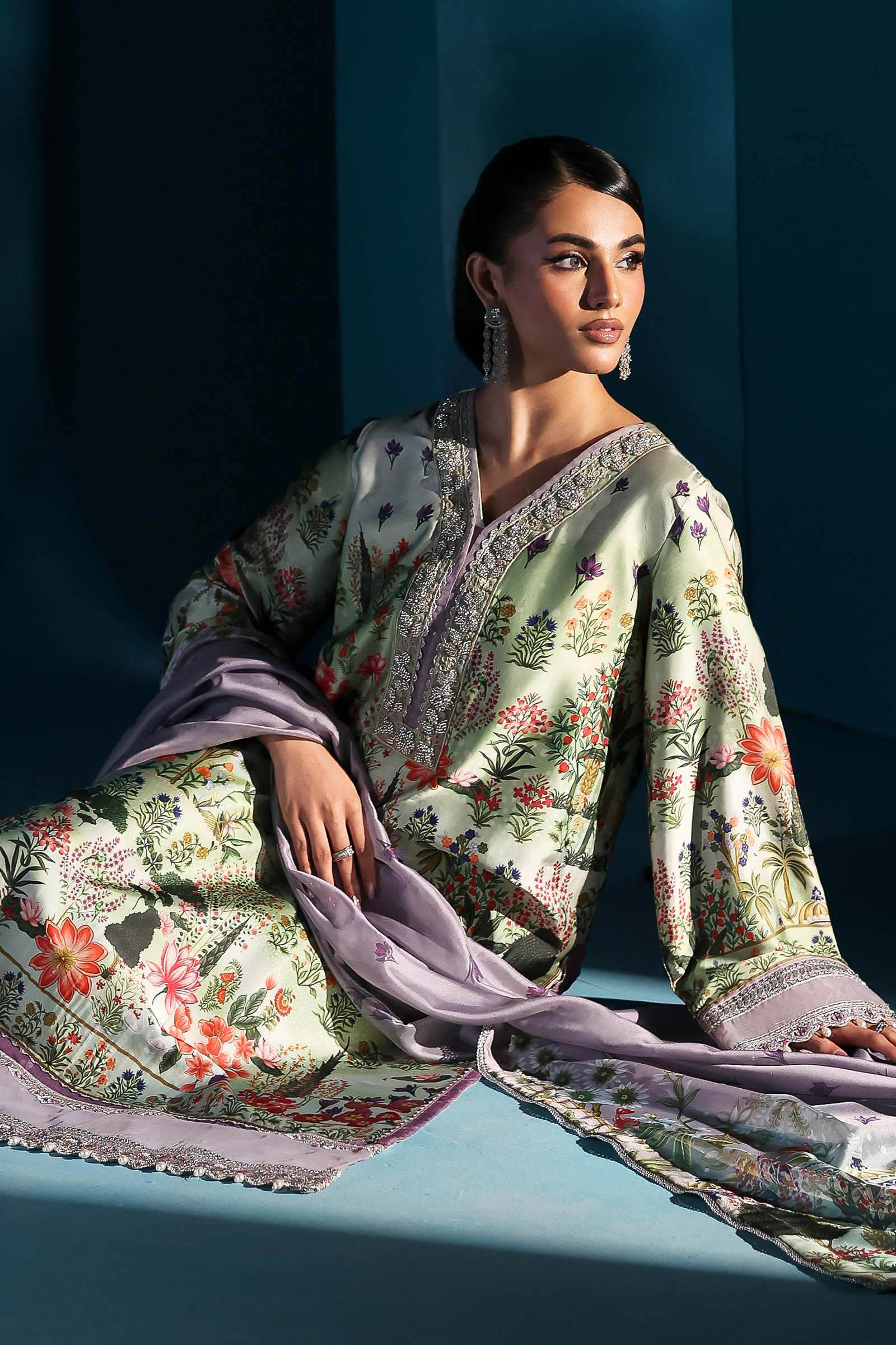 Maria B | Pre fall Dresses |  MPS-W25-06 G - Pakistani Designer Dress - by Maria B - Type : Ladies Clothes - 100% Original at Saira Sultan
