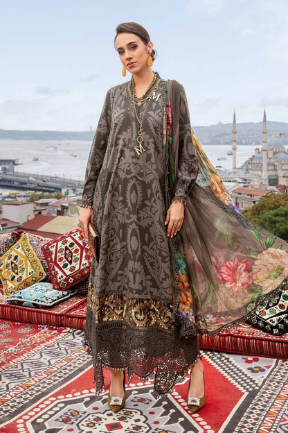 Maria B | M Prints Fall Edit 24 | MPT-2307-A - Pakistani Designer Dress - by Maria B | Type: Luxury - 100% Original at Saira Sultan