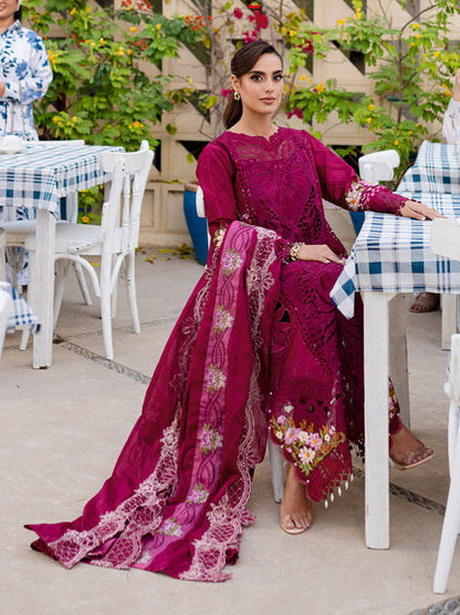 Parishay | Monaco Luxury Lawn 25 | MS-03 L Lawn Blood Red