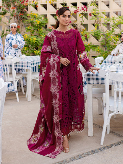 Parishay | Monaco Luxury Lawn 25 | MS-03 M Lawn Blood Red