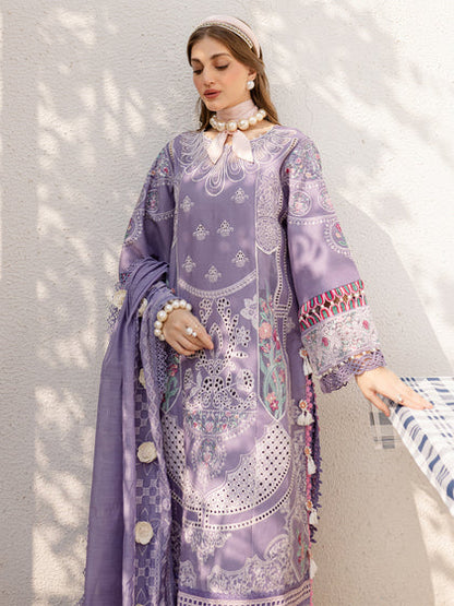 Parishay | Monaco Luxury Lawn 25 | MS-05 M Purple Gray Lawn
