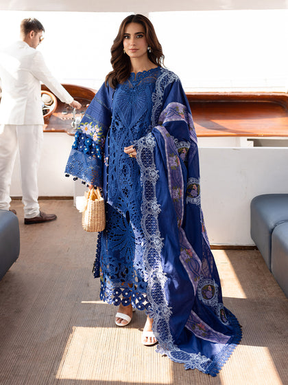 Parishay | Monaco Luxury Lawn 25 | MS-06 XL Lawn Navy