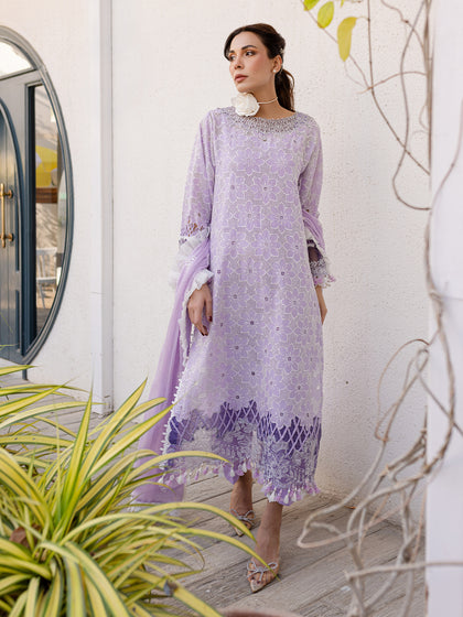 Parishay | Monaco Luxury Lawn 25 | MS-13 XS Lilac Lawn