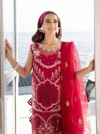 Parishay | Monaco Luxury Lawn 25 | MS-14 M Electric Red Lawn