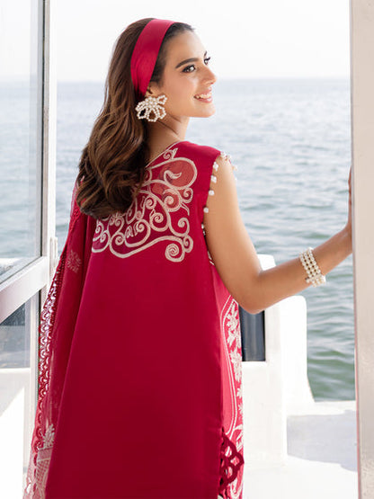 Parishay | Monaco Luxury Lawn 25 | MS-14 L Electric Red Lawn