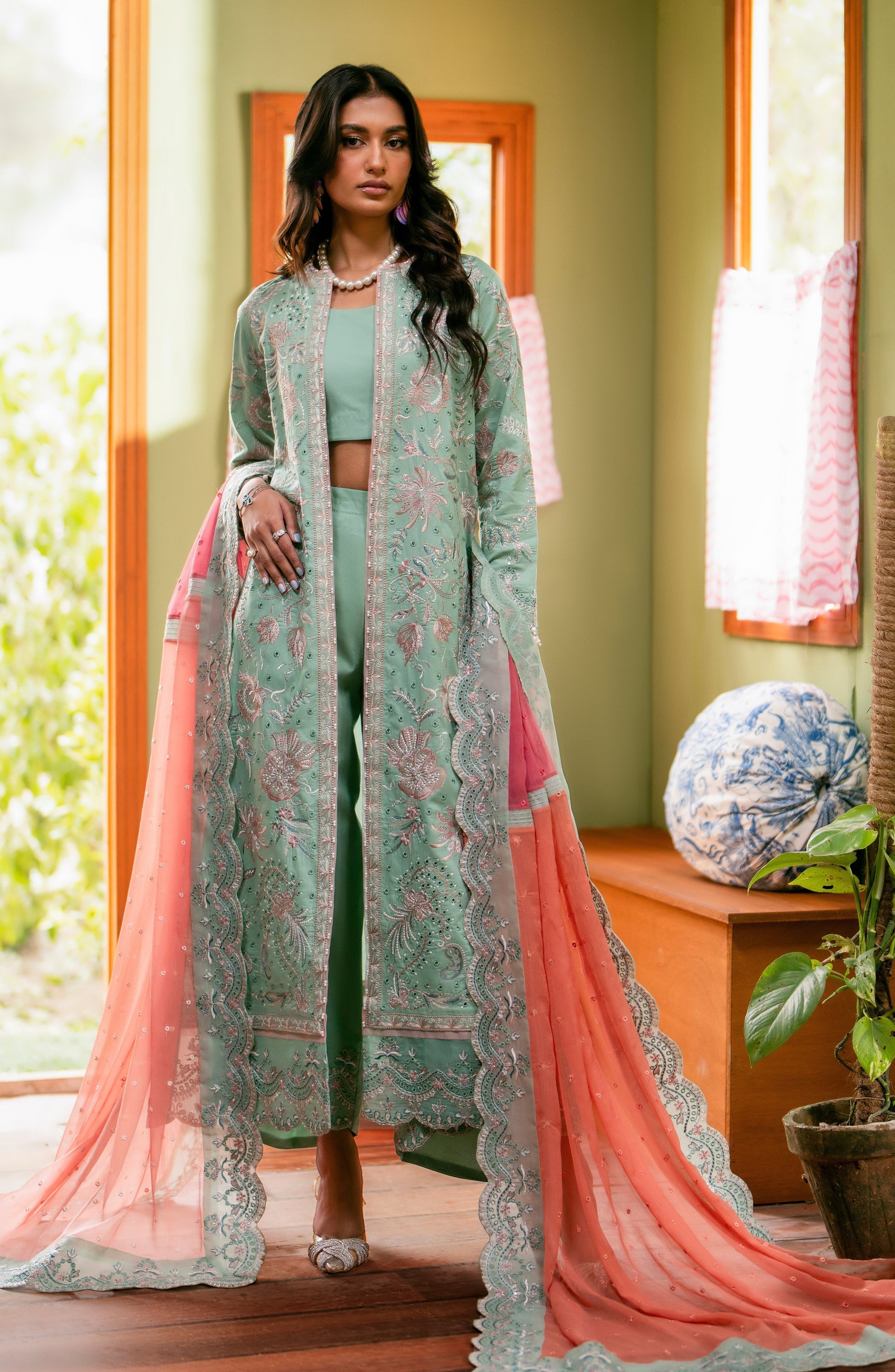 Maryum N Maria | Luxury Lawn 24 | Maye - Pakistani Designer Dress - by Maryum N Maria | Type: Luxury - 100% Original at Saira Sultan