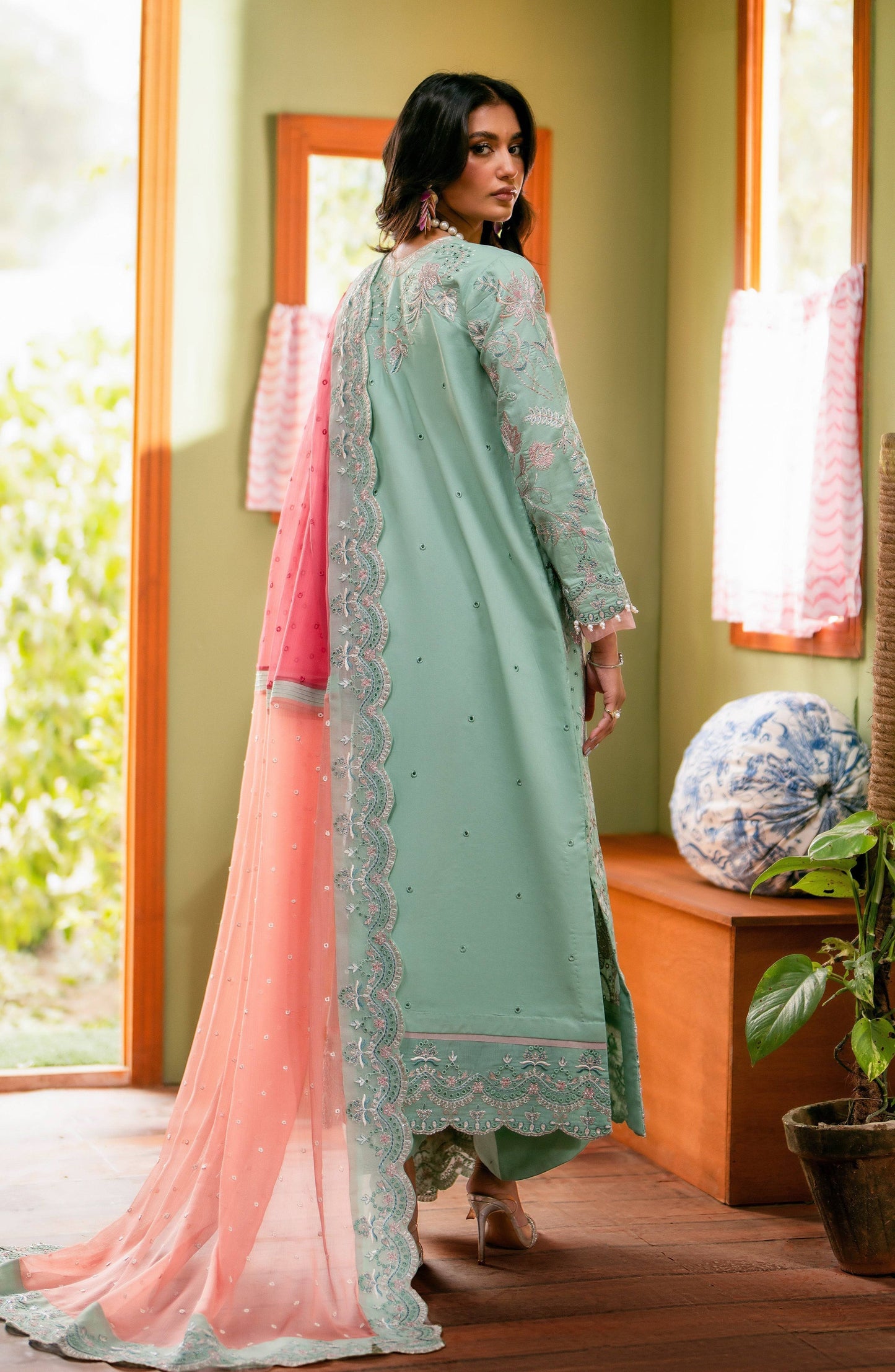 Maryum N Maria | Luxury Lawn 24 | Maye - Pakistani Designer Dress - by Maryum N Maria | Type: Luxury - 100% Original at Saira Sultan
