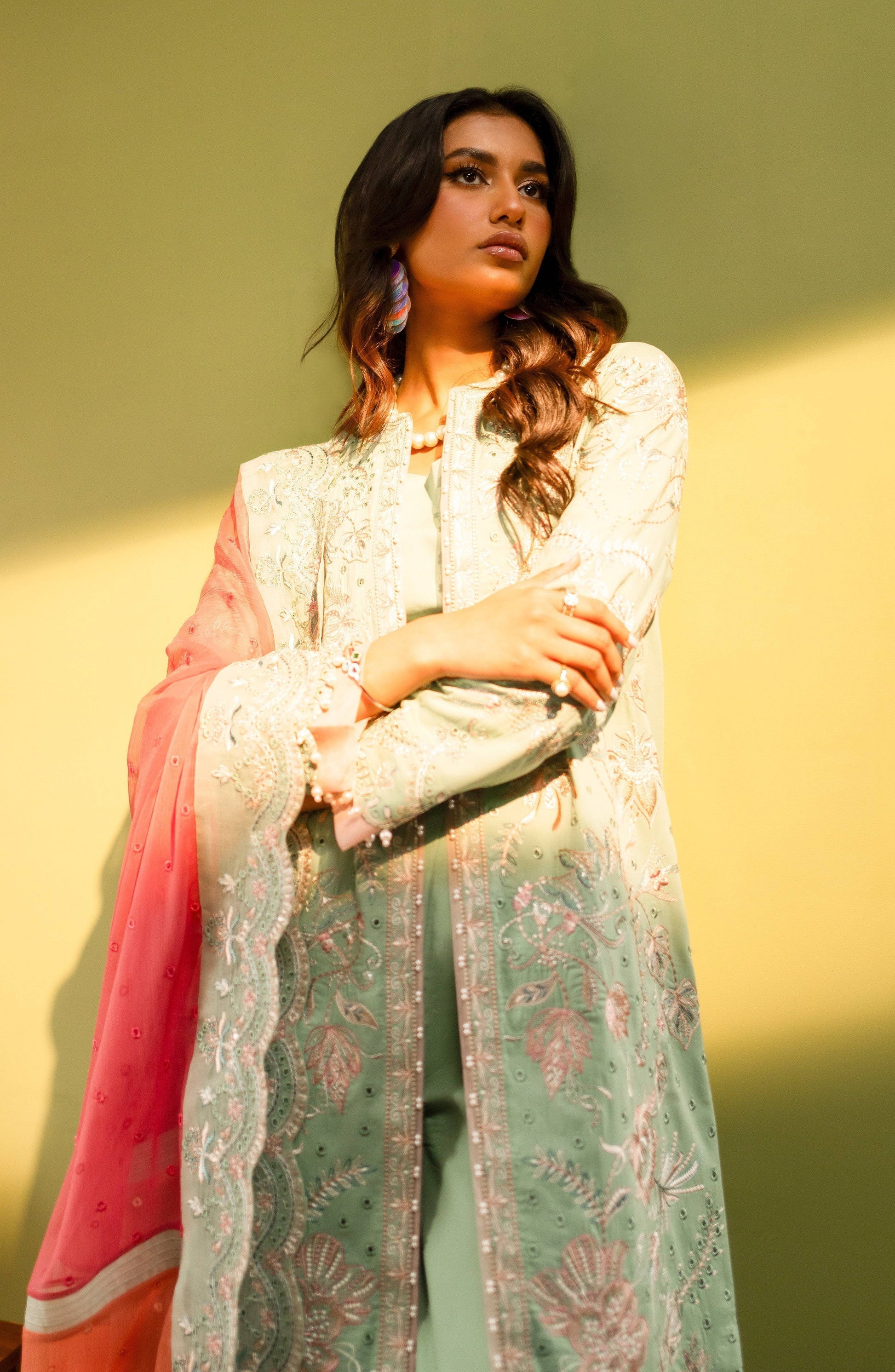 Maryum N Maria | Luxury Lawn 24 | Maye - Pakistani Designer Dress - by Maryum N Maria | Type: Luxury - 100% Original at Saira Sultan