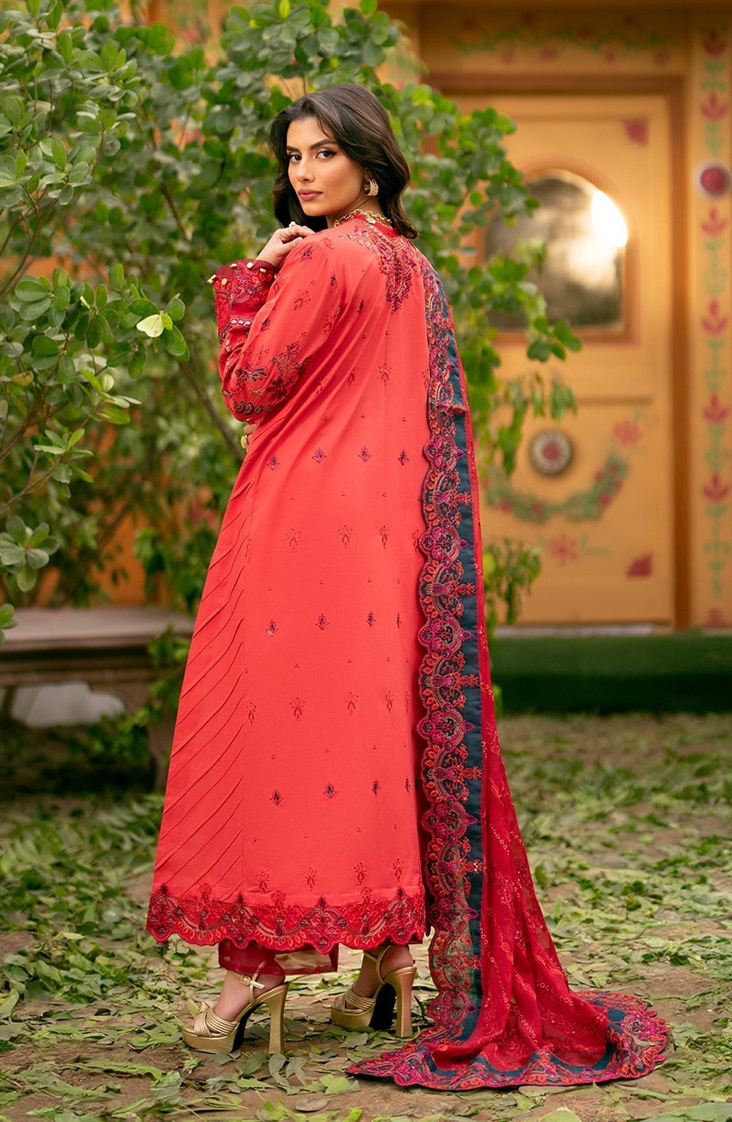 Maryum N Maria | Luxury Lawn 24 | Aliana - Pakistani Designer Dress - by Maryum N Maria | Type: Luxury - 100% Original at Saira Sultan